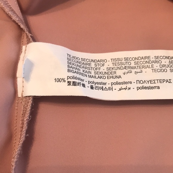 Zara Blush Pink and Cream Top Size Small - Picture 8 of 11